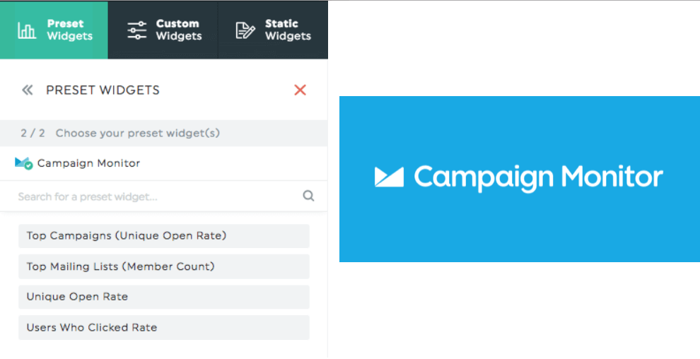 how to create a campaign monitor dashboard