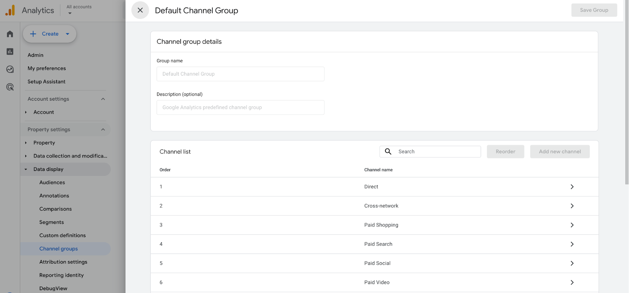 What is GA4 Default Channel Grouping