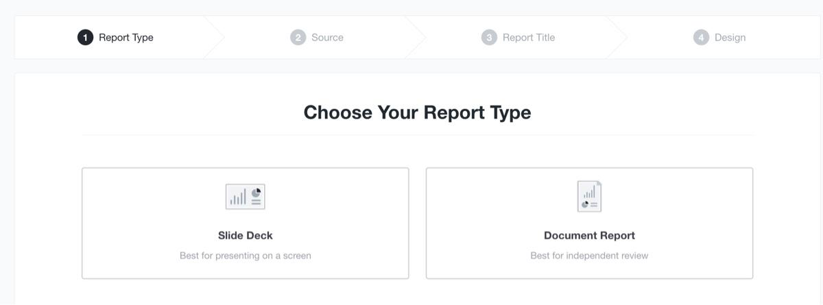 report types agency analytics