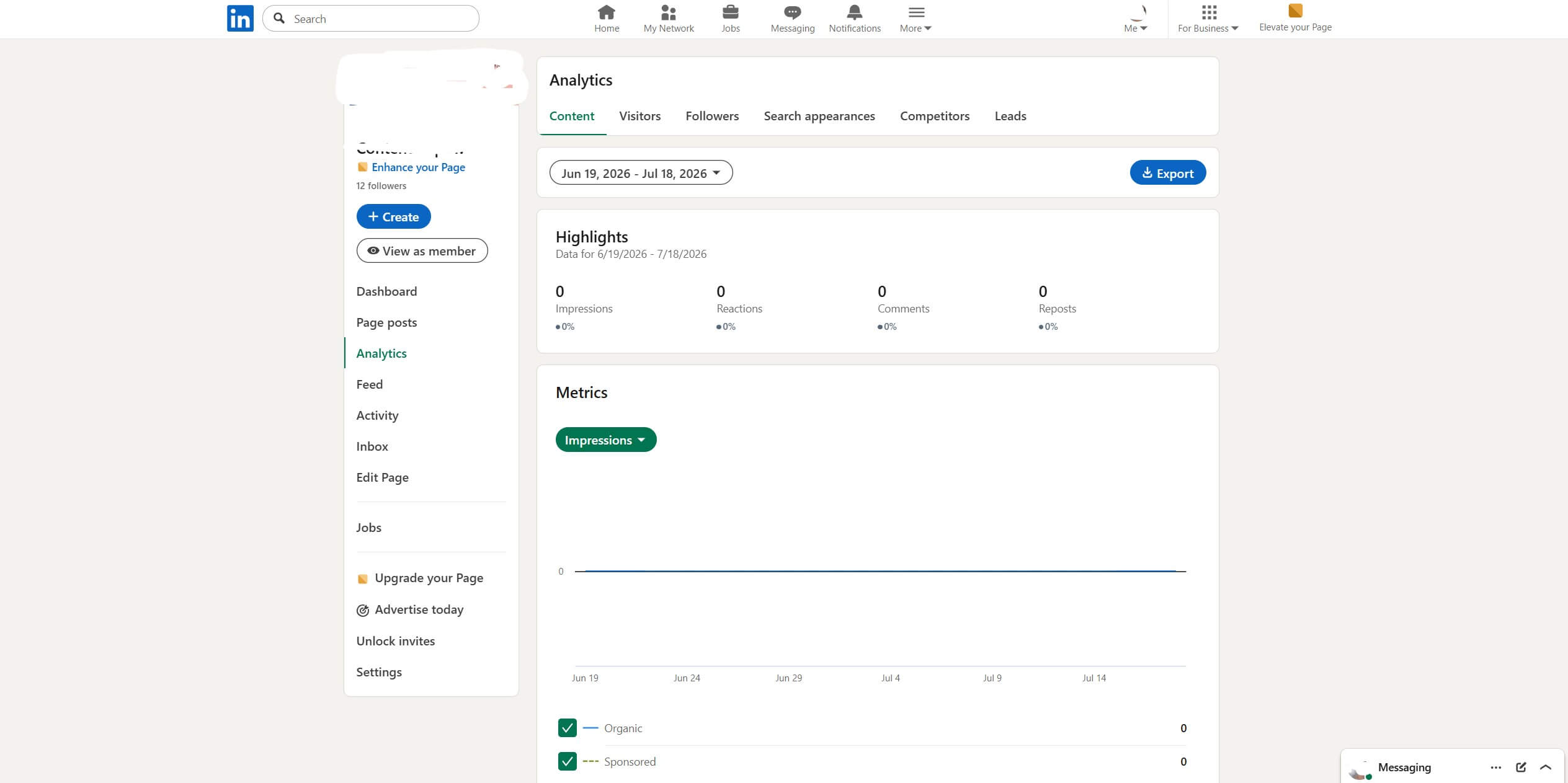 linkedin page analytics